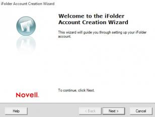 iFolder 3 Client main screen
