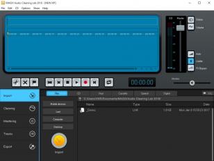 MAGIX Audio Cleaning Lab 2016 main screen