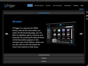 TVTrigger main screen