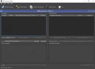 Autodesk FBX Converter main screen