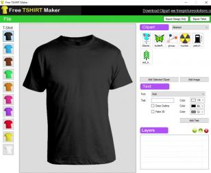 Free TSHIRT Maker main screen