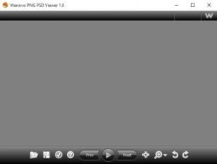 Wenovo PNG PSD Viewer main screen
