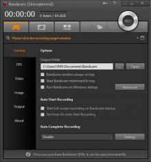 Bandicam main screen