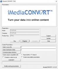 iMediaCONVERT main screen