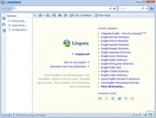 Lingoes Translator main screen