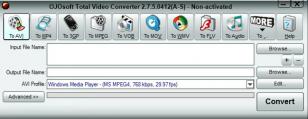 OJOsoft Total Video Converter main screen