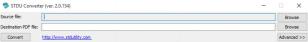 STDU Converter main screen