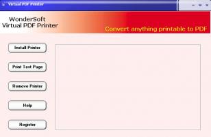 Virtual PDF Printer main screen