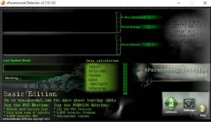 xParanormal Detector main screen