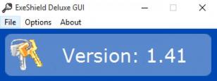 ExeShield Deluxe main screen
