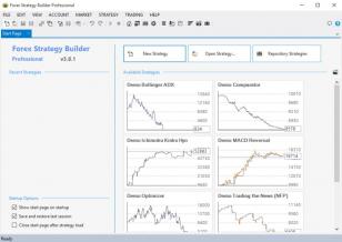 Forex Strategy Builder Pro main screen