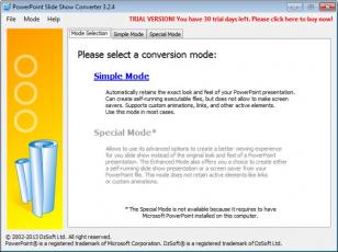 PowerPoint Slide Show Converter main screen