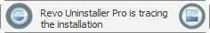 Message that Revo is tracing the uninstallation